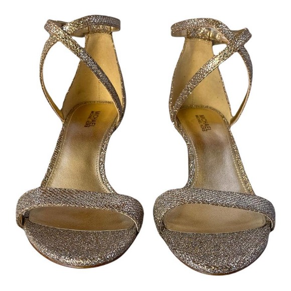 👡⚡MICHAEL KORS⚡👡 heels SAND Brand NEW - Picture 3 of 8